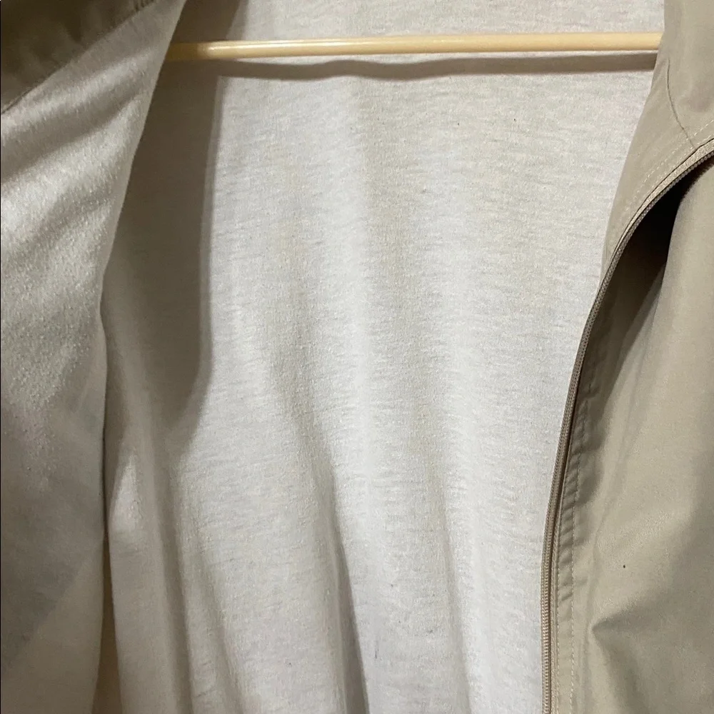 Vintage Ativa Light Tan, White, Navy, Track Suit Size L